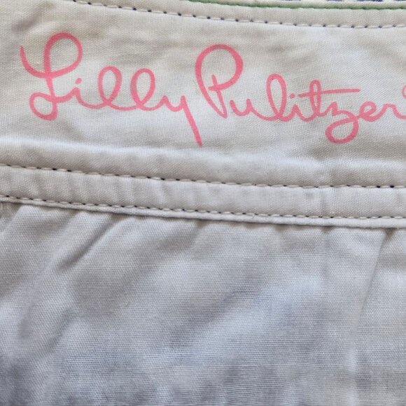 Lilly Pulitzer The Walsh Shorts Spectrum Blue Tide Pools Size 4 - Picture 4 of 6